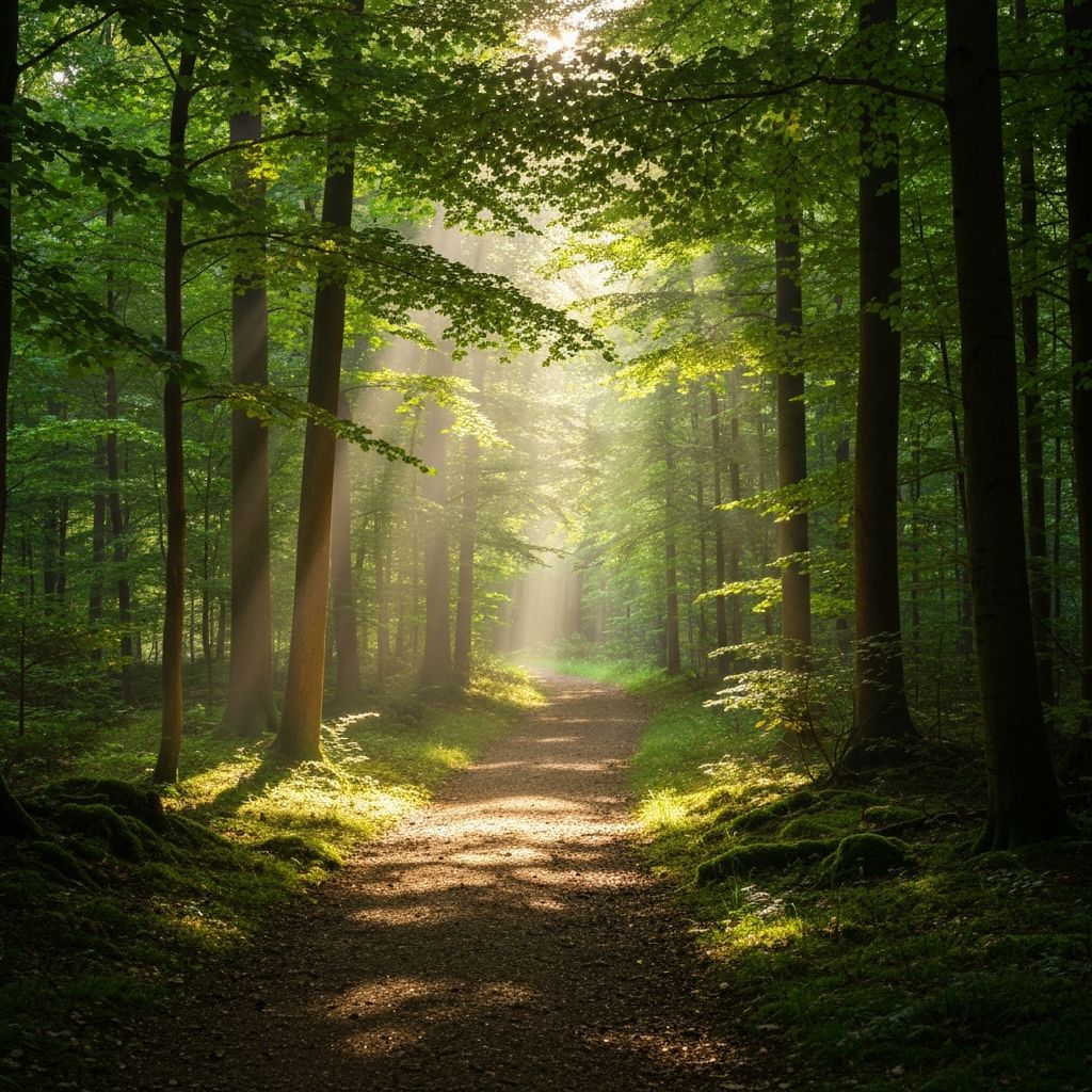 Naturalna ścieżka w lesie